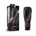 M for Men Storm Rechargeable Vibrating Suction Masturbator Black