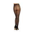 Fishnet Pantyhose With Back Seam (Black, OS)