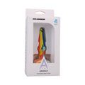 A-Play Groovy Silicone Anal Plug 4 " Multi-Colored, Yellow
