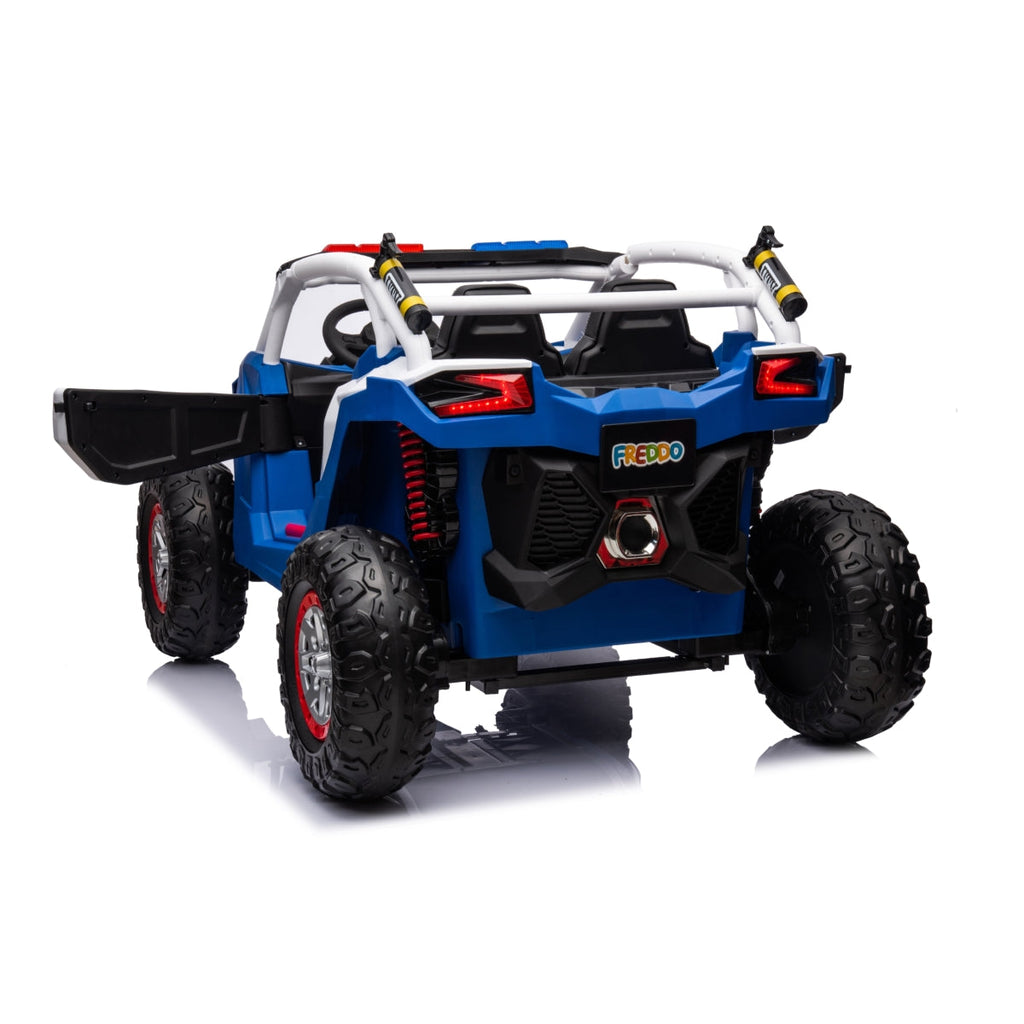 24V Magic Cars Storm Police UTV 2-Seater for Kids with Lights & Sirens for Action-Packed Adventures