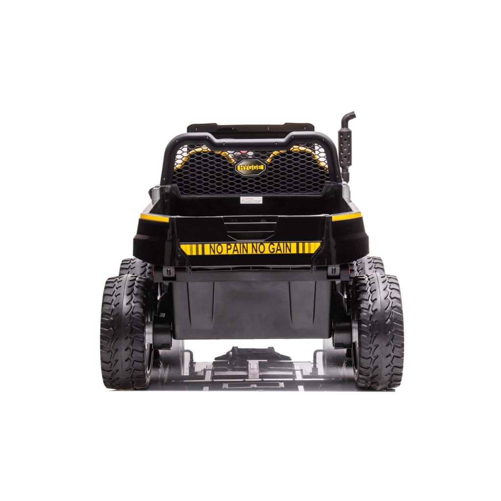24V 6 Wheeler Magic Cars Tractor Trailer 2 Seater Ride-on with Dump Cart and Parental Remote