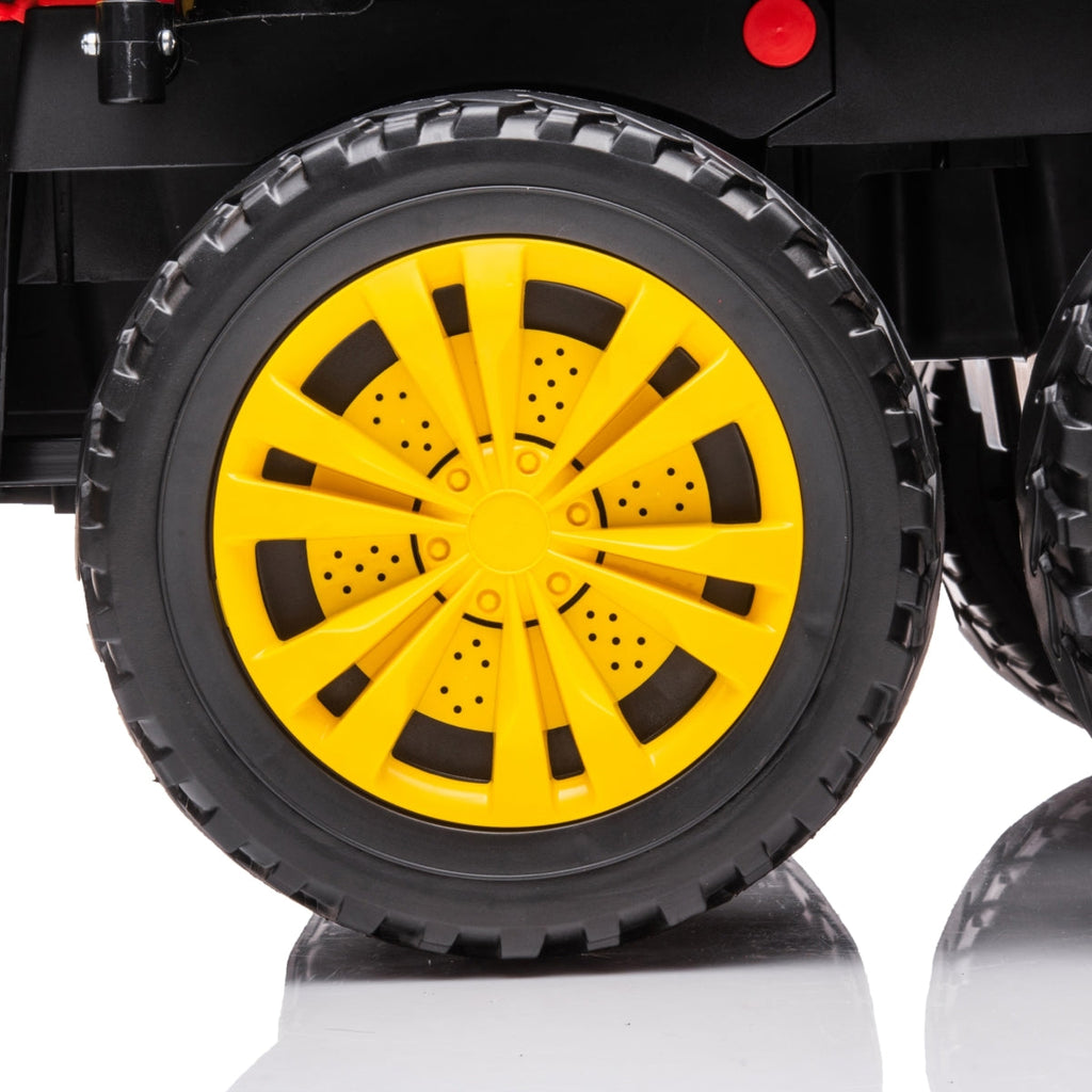 24V 6 Wheeler Magic Cars Tractor Trailer 2 Seater Ride-on with Dump Cart and Parental Remote