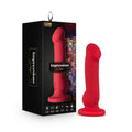 Impressions Las Vegas Rechargeable Silicone 8.25 " Vibrating Dildo Crimson