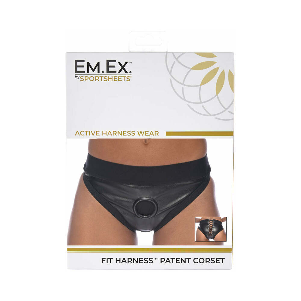 Em.Ex. Fit Harness Patent Corset (2XL)
