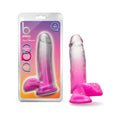 B Yours Sugar Magnolia 7 " Dildo with Balls Fuchsia