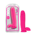 Neo 10 " Dual Density Dildo with Balls Neon Pink
