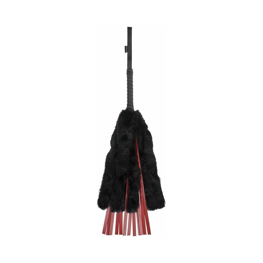 Faux Fur Flogger with Faux Leather Strands