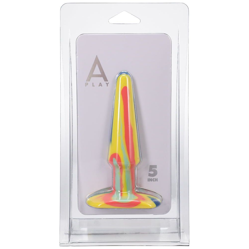 A-Play Groovy 5 " Silicone Anal Plug Sunrise