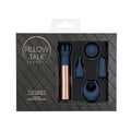 Pillow Talk Secrets Desires 6-Piece Silicone Mini Massager Set Navy