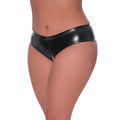 Hard Candy Low Rise Split Crotch Boyshort (Black, Queen)