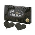 Flash Reusable Glitter Heart Pasties (Black)