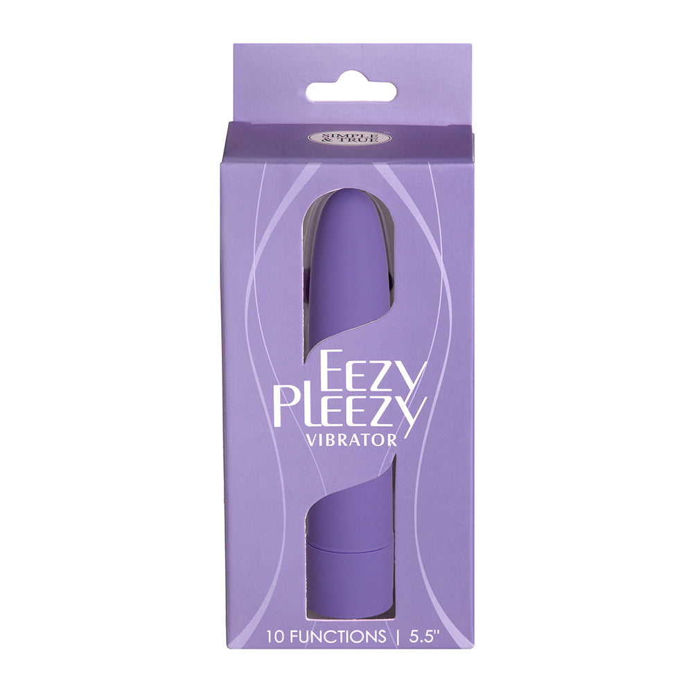 Simple & True Eezy Pleezy Classic Vibrator 5.5 " Purple