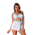 Silk Dress Up School Spirit Costume (White S/M)
