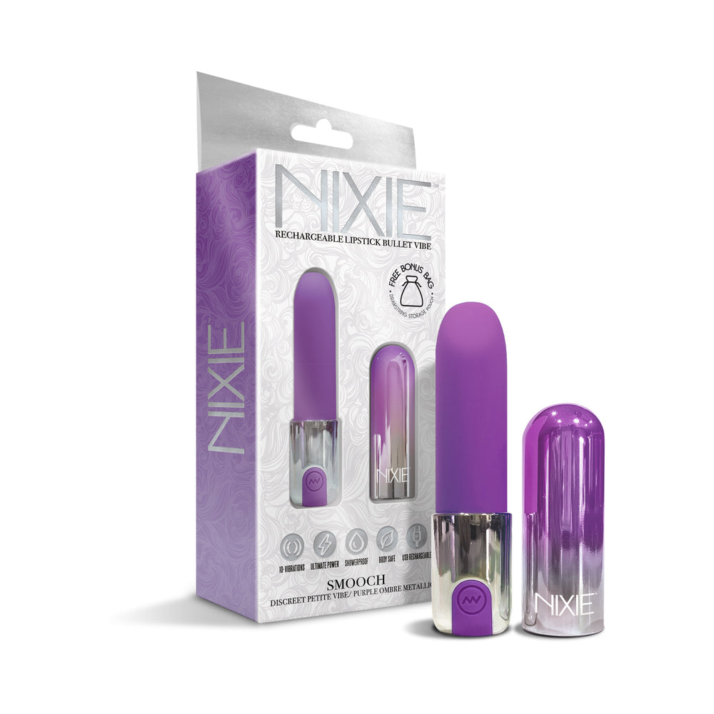 Rechargeable Lipstick Vibrator (Purple Ombre)