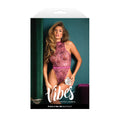 Money Print Sparkle Mesh Bodysuit With Elastic Closure (M/L)