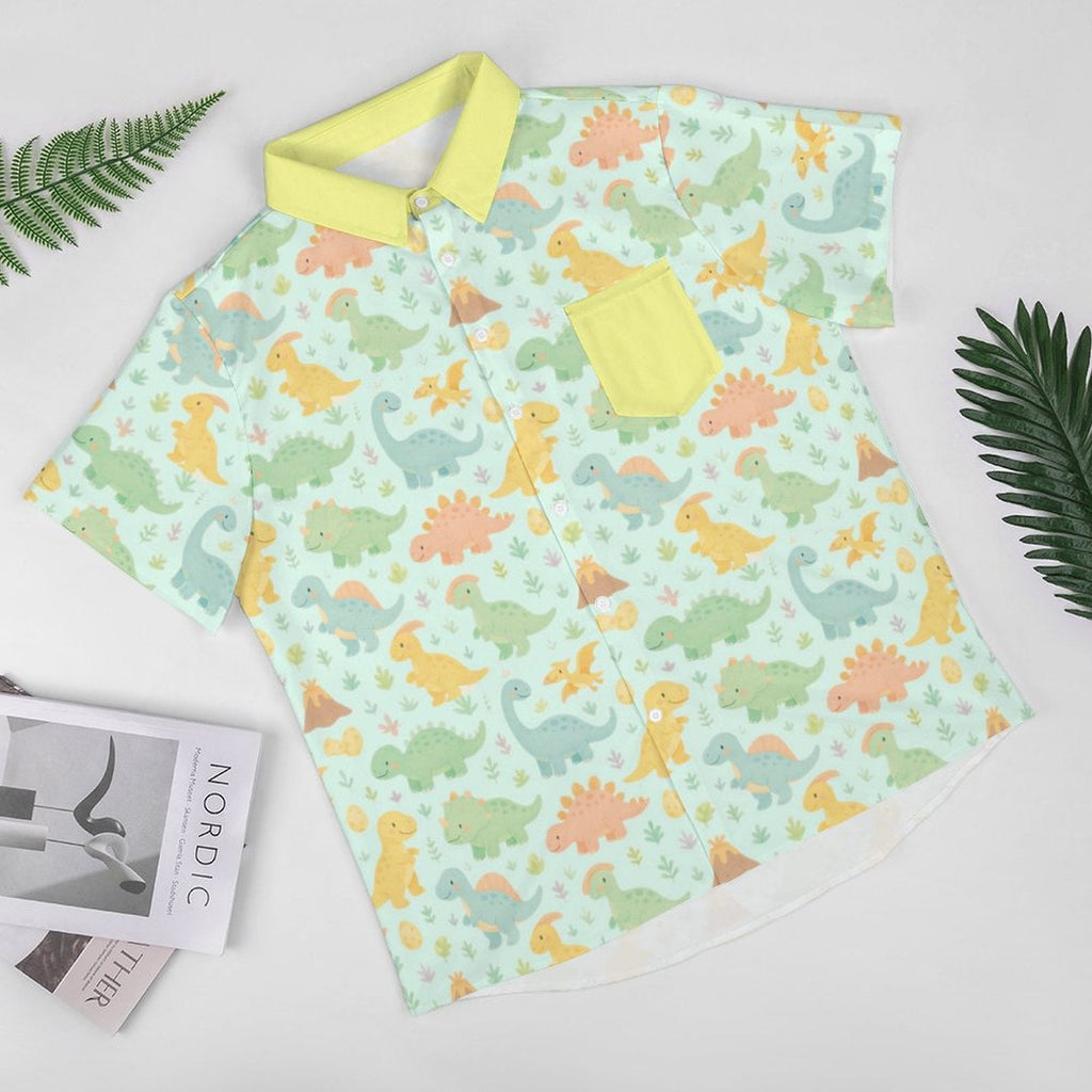 Dino Dreamland Short Sleeve Button Play Shirt