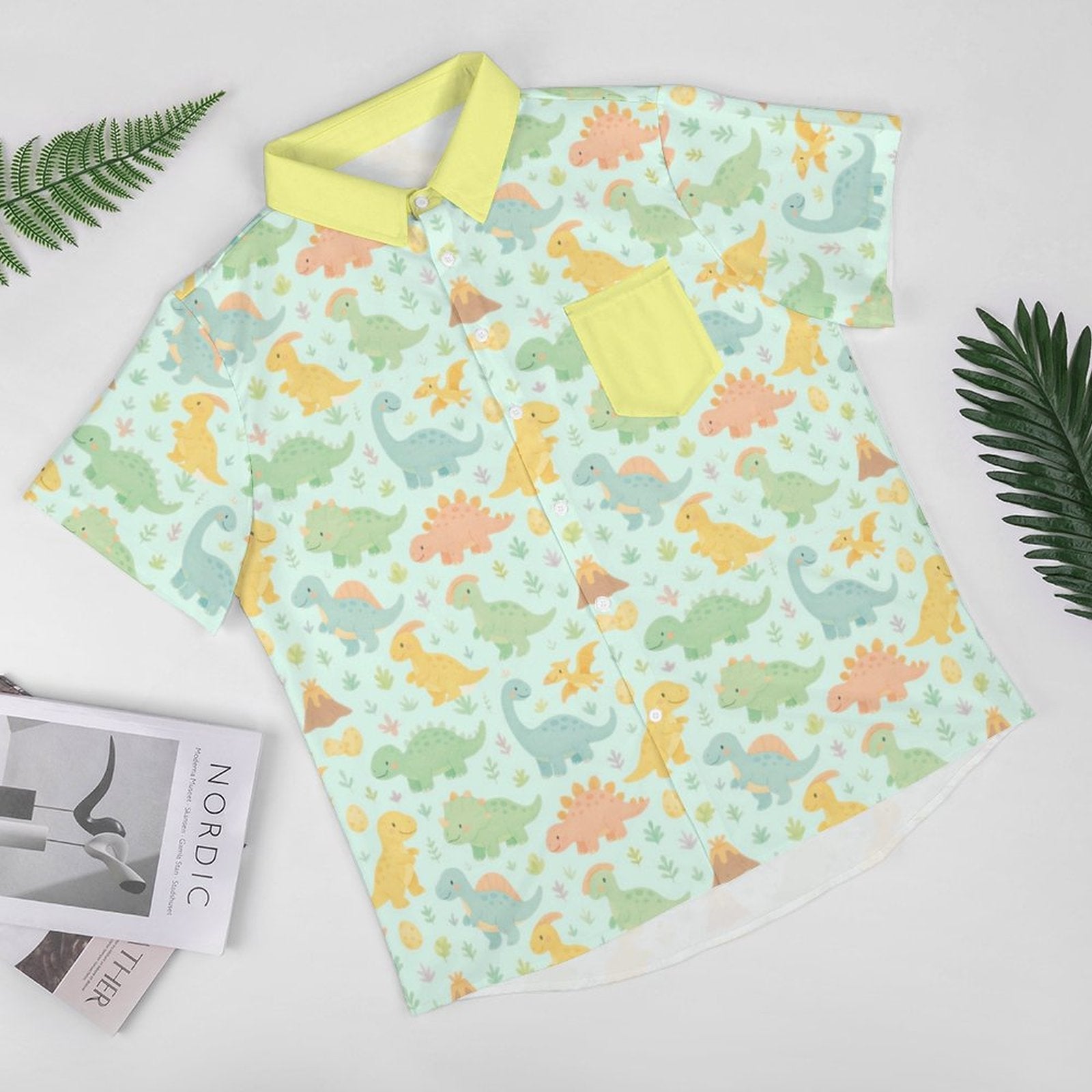 Dino Dreamland Short Sleeve Button Play Shirt