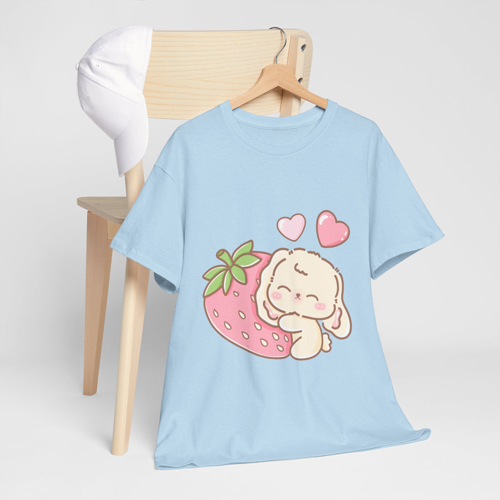 Cute Bunny Strawberry Play Tee