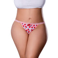 Sweet Treats Split Back Crotchless Panty with Strawberry Lube (Queen)