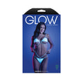 Glow-in-the-Dark Iridescent Cutout Bra & Cage Panty (L/XL)