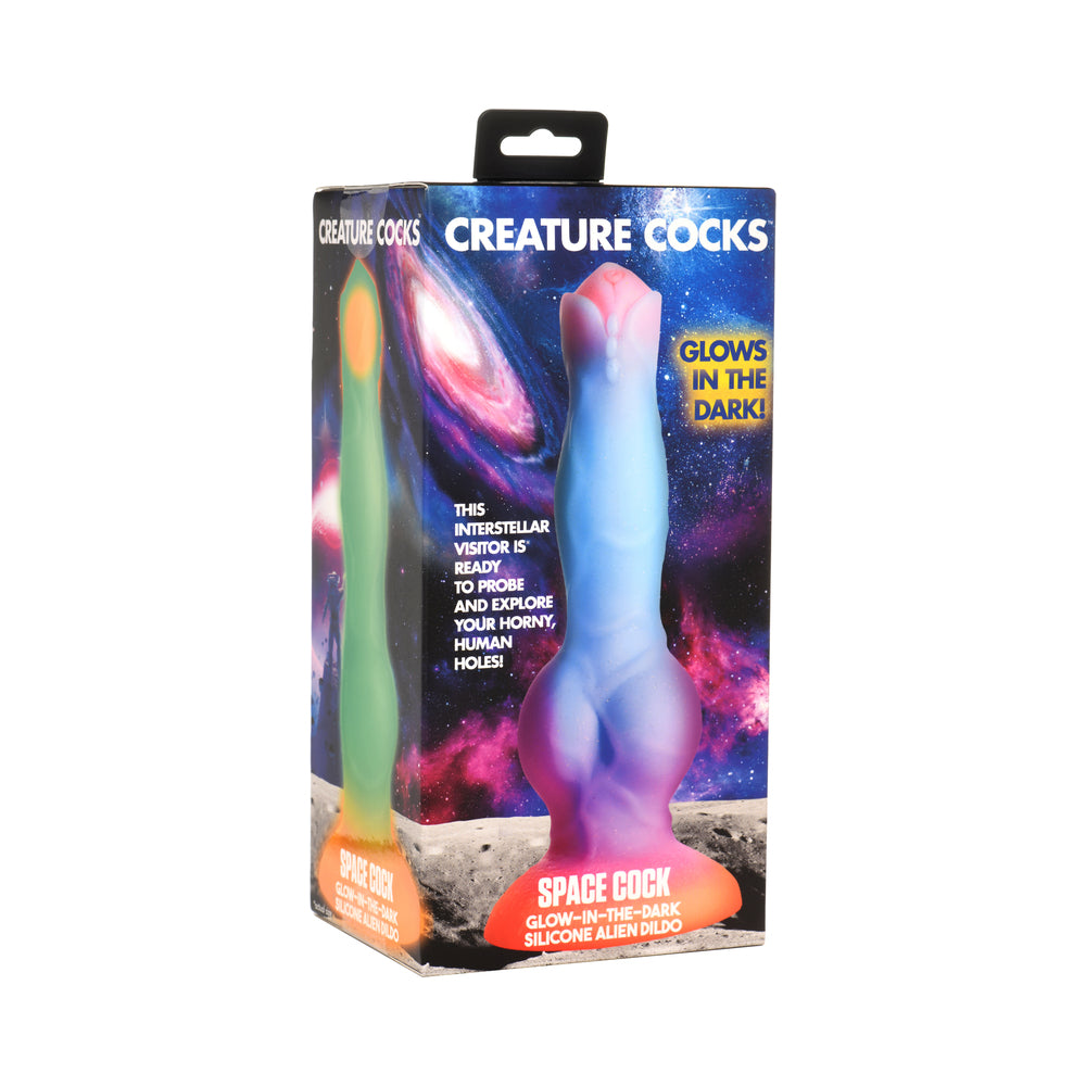 Space Cock Glow-in-the-Dark Silicone Alien Dildo