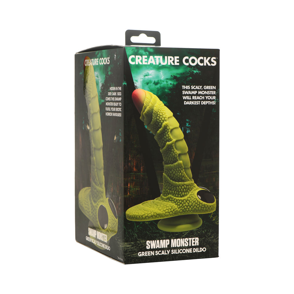 Swamp Monster Silicone Dildo (Green)