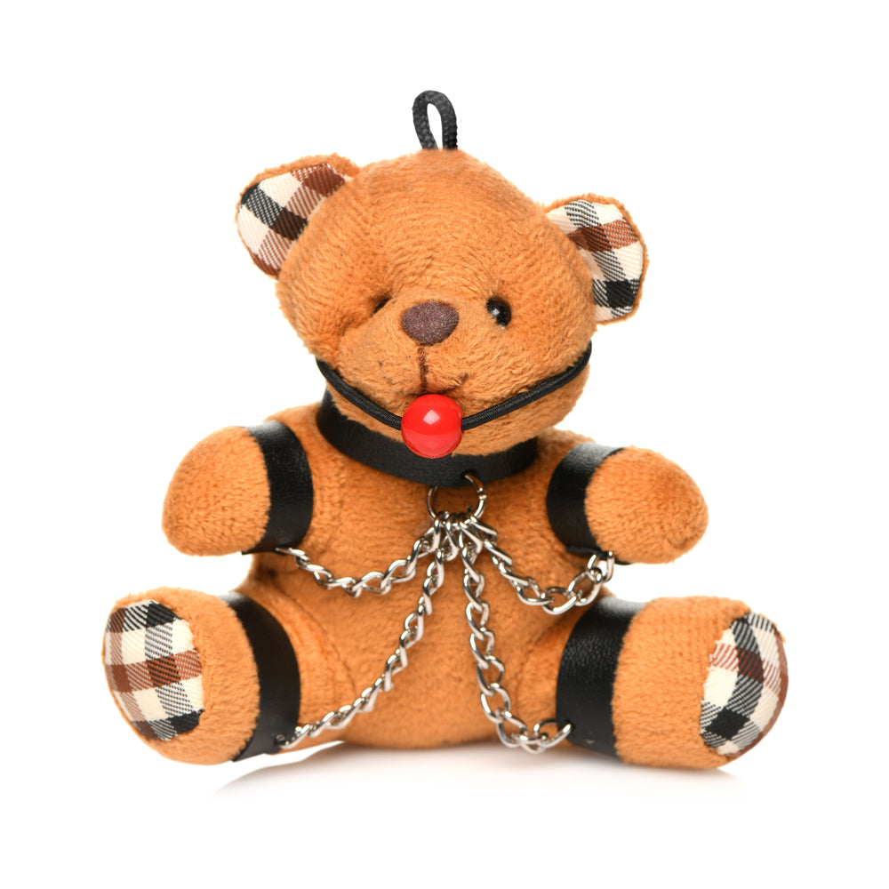 Gagged Teddy Bear Keychain