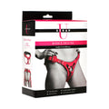 Deluxe Leather Strap U Bodice Corset Harness (Pink)