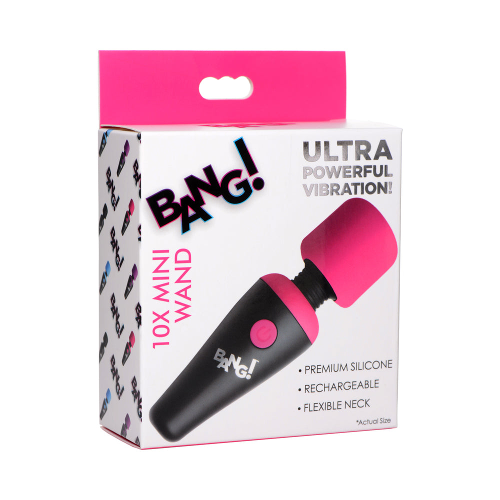 10X Vibrating Mini Silicone Wand (Pink)