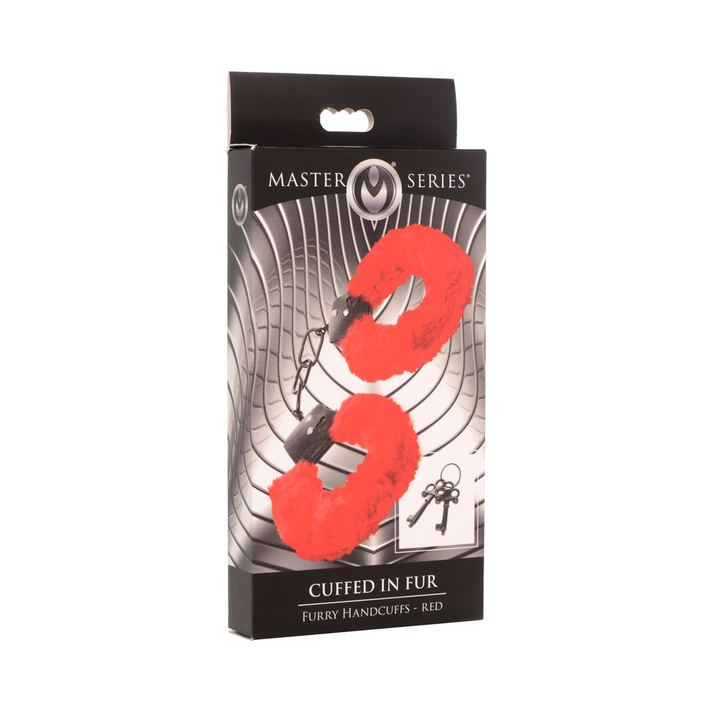Cuffed Fur Handcuffs (Red)