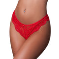 Sugar High Split Crotch Panty (Red, L/XL)