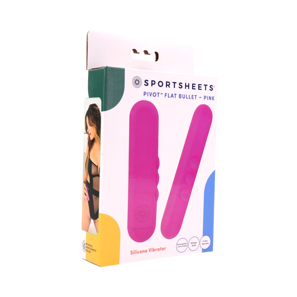 Pivot Flat Bullet Vibrator (Pink)