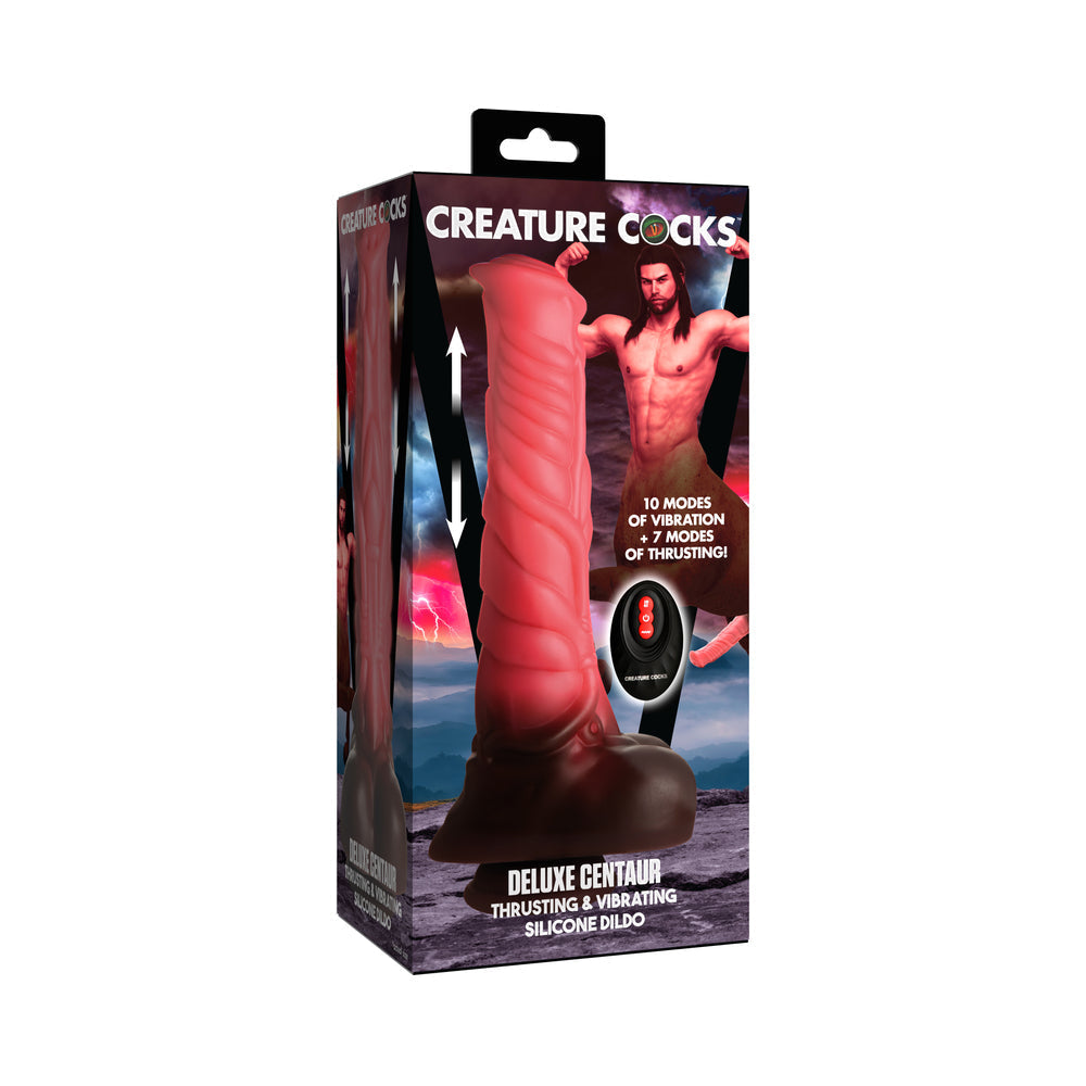 Centaur Thrusting Vibrating Silicone Dildo with Remote Control