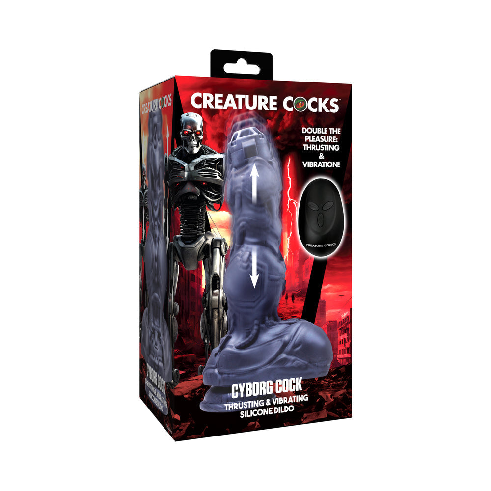 Cyborg Thrusting Silicone Dildo