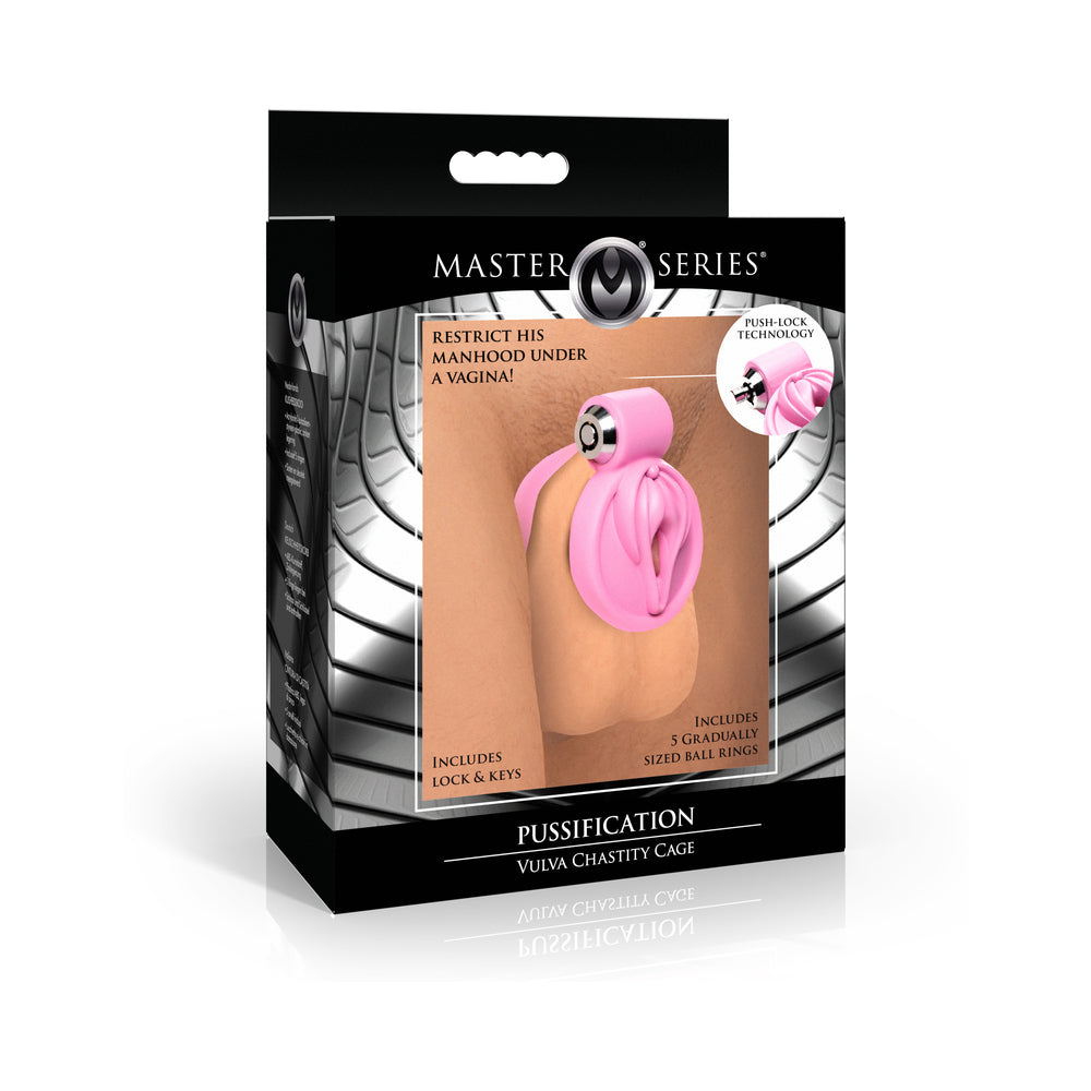 Vulva Locking Chastity Cage