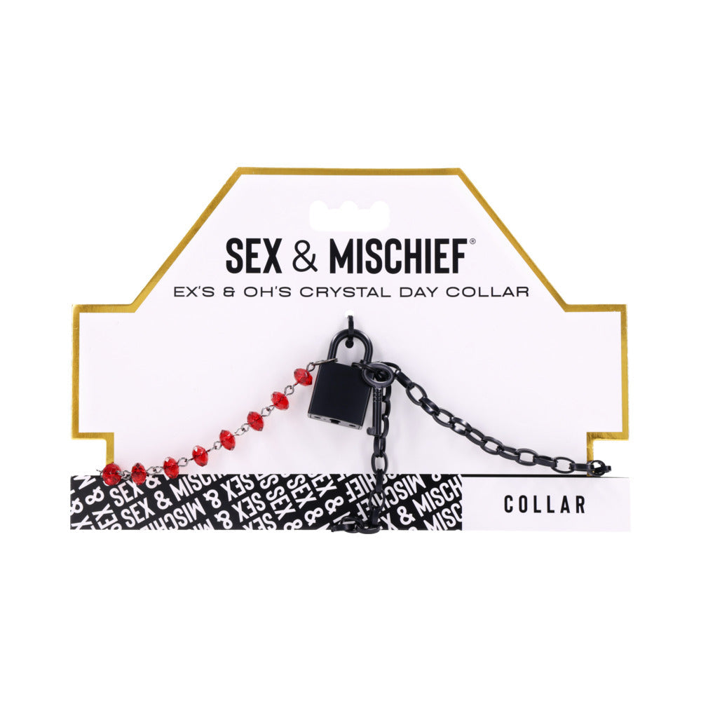 Sex & Mischief Ex's & Oh's Crystal Day Collar