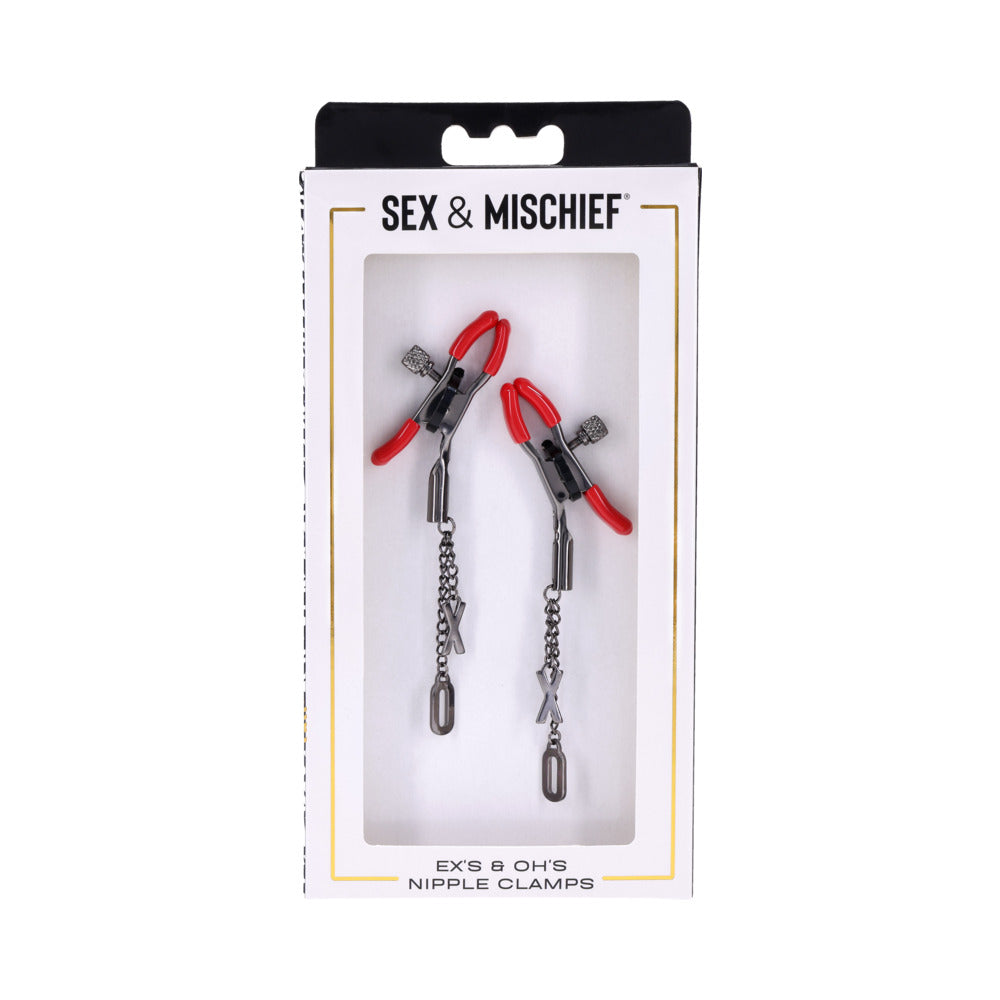 Sex & Mischief Ex's & Oh's Nipple Clamps
