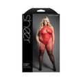 Sheer Crotchless Ombré Flame Bodystocking (Queen Size)