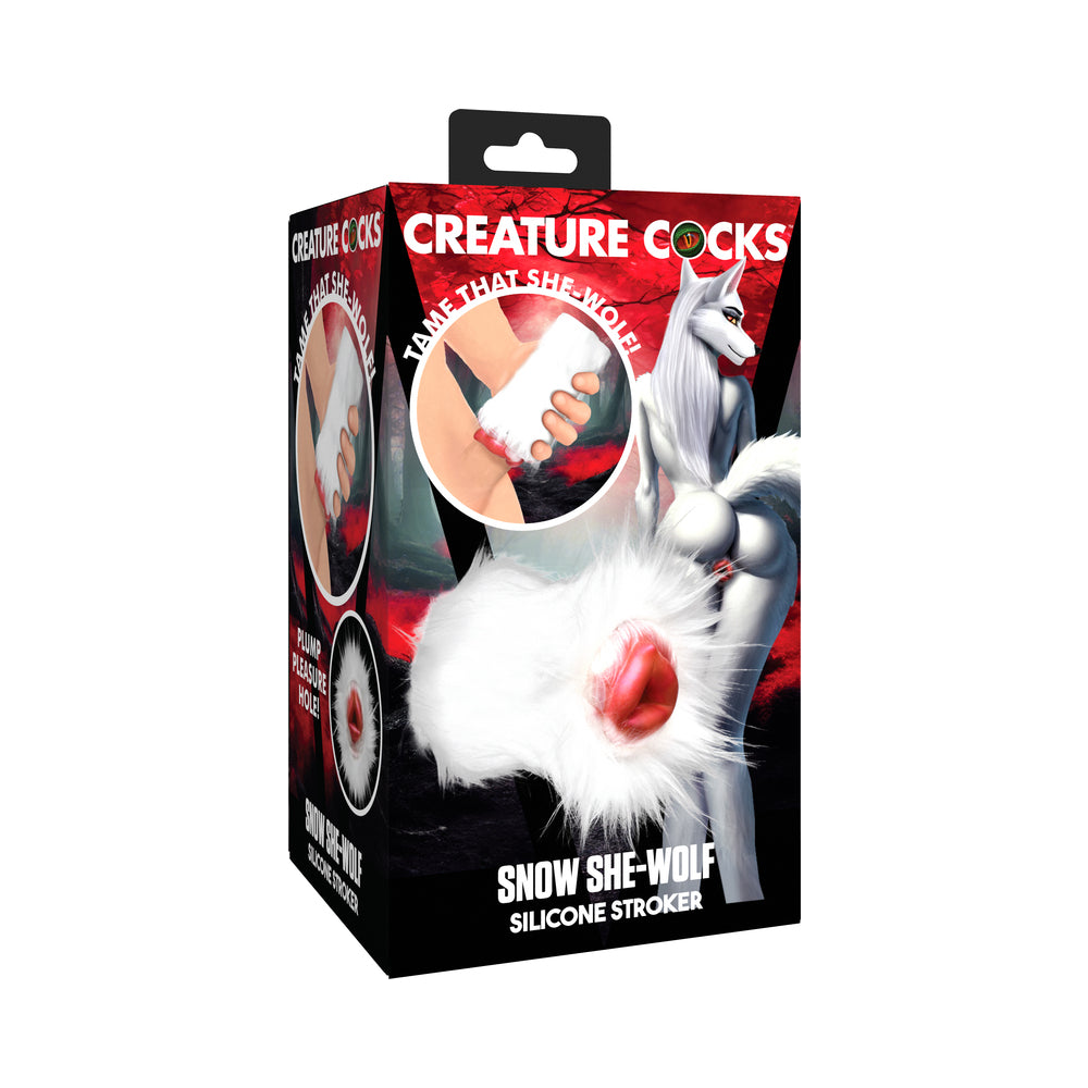 Snow She-Wolf Silicone Stroker