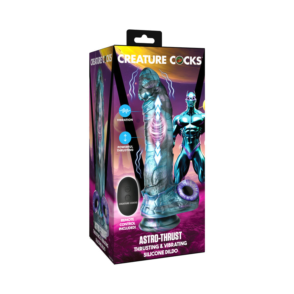 Astro-Thrust Thrusting Vibrating Silicone Dildo