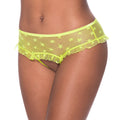 Sweetums Skirted Hipster Open Crotch Panty (Pina Colada) (L/XL)