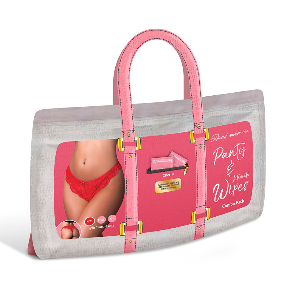 Sweetums Split Crotch Panty Cherry (Queen)