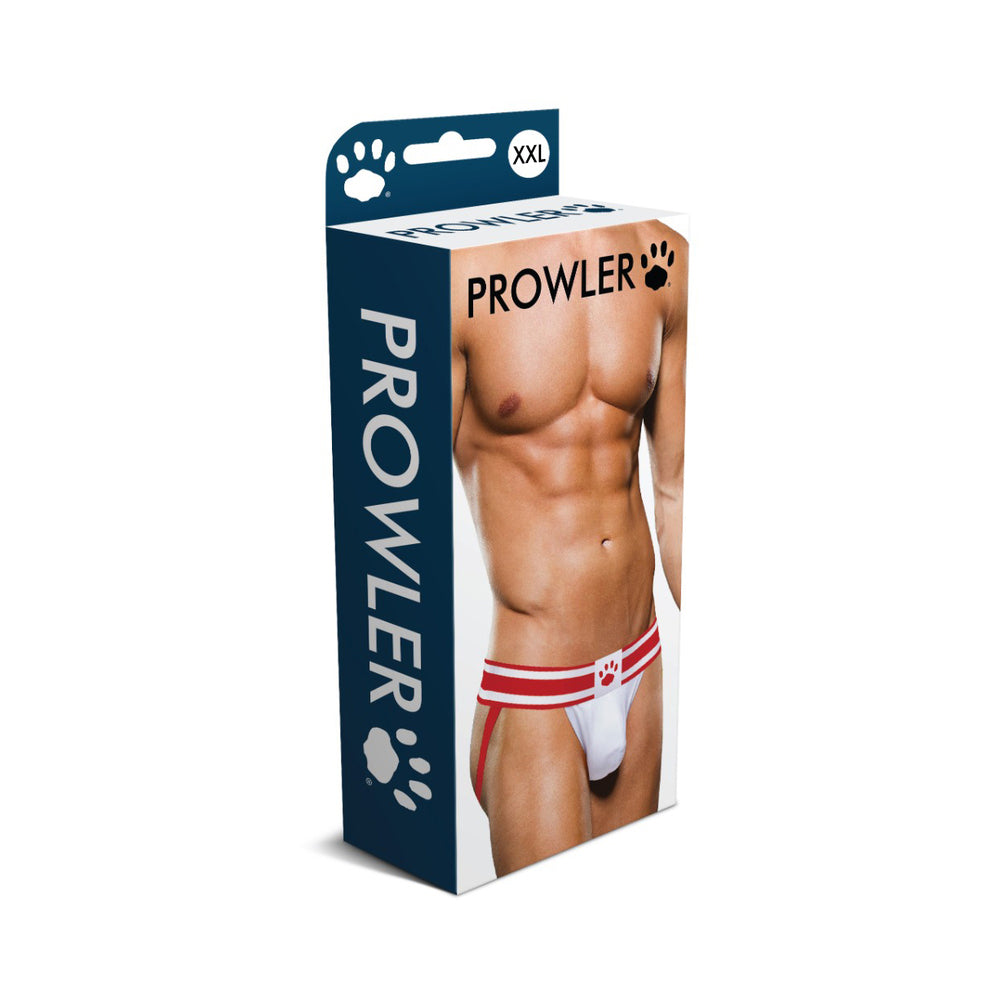 Prowler Jock Strap White/Red 2XL