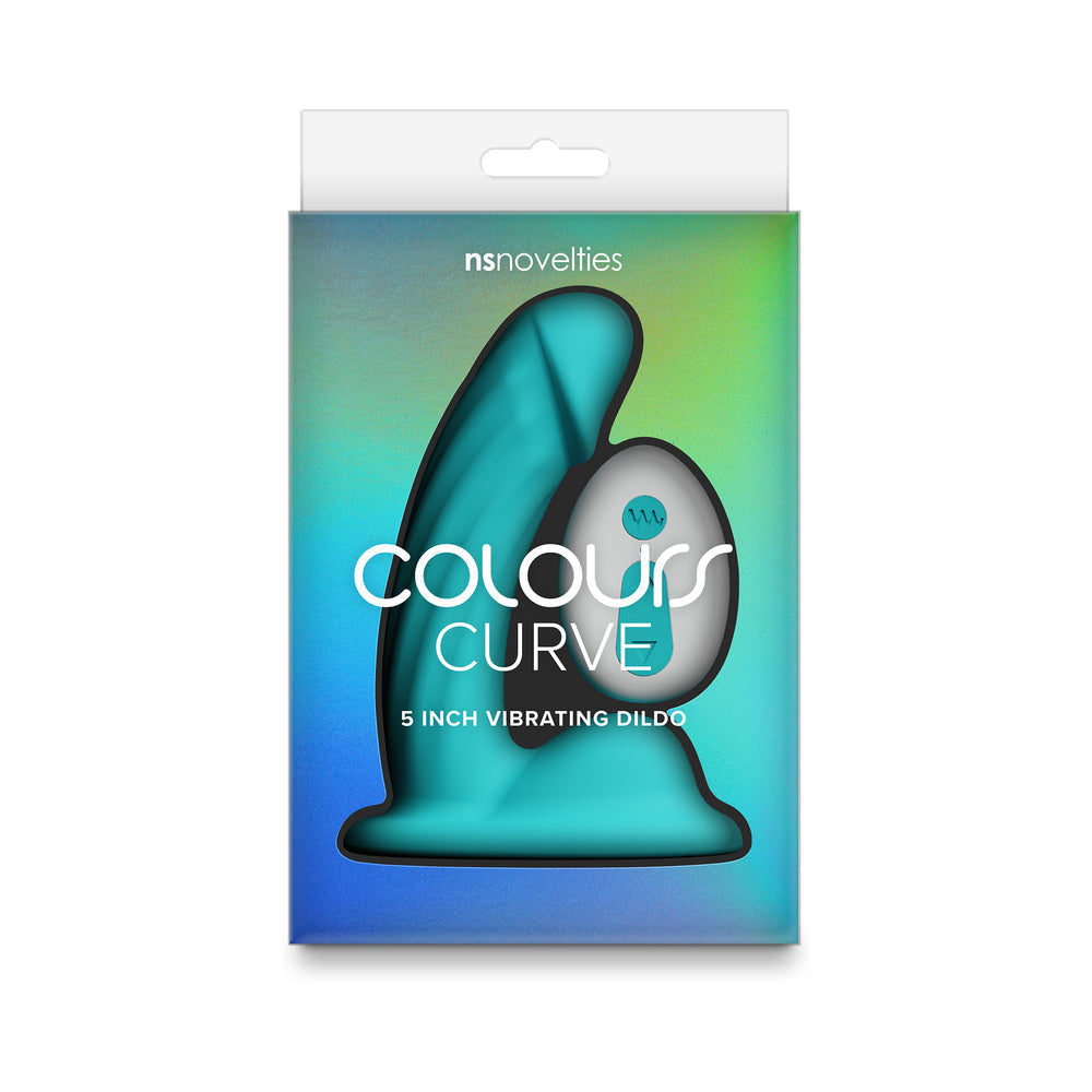 Colours Curve Vibrating 5 " Dildo Teal