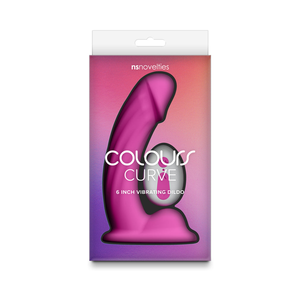Colours Curve Vibrating 6 " Dildo Pink