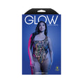 Glow Luminescent Floral Print One-Shoulder Teddy (Queen)