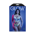Glow-in-the-Dark Zipper Top & Panty Queen Size