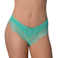 Caribbean Crush Low Rise Cheeky Panty (Aqua Glow) (S/M)