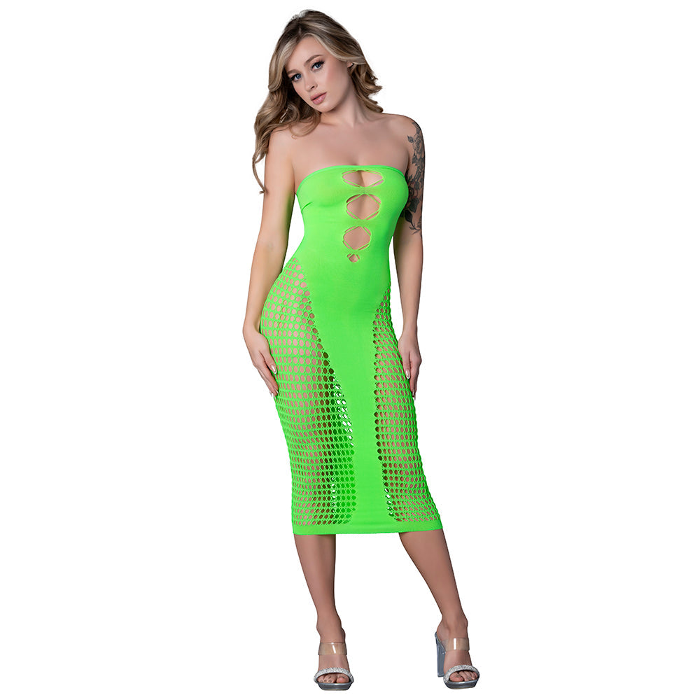Seamless Gown (Neon Lime) (O/S)
