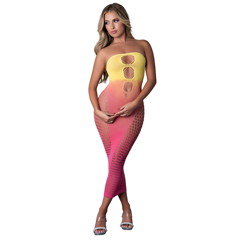 Seamless Ombre Gown (Sunset) (O/S)